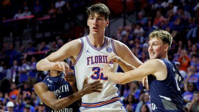 World's tallest teen Olivier Rioux makes college basketball history in Florida win - foxnews.com - county St. Francis