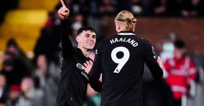 Erling Haaland reaches milestone as Man City hold on to win nine-goal thriller