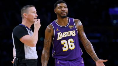 Austin Reaves - El Segundo - Deandre Ayton - Rui Hachimura - Lakers' Smart fined $35K for obscene gesture toward official - ESPN - espn.com - Los Angeles - state Utah