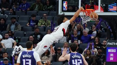 Trail Blazers' Shaedon Sharpe wows NBA fans with posterizing dunk over Russell Westbrook