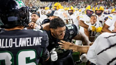 Hawaii, Cal players brawl as Rainbow Warriors pull off incredible comeback victory