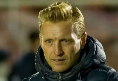 Ebbsfleet United manager Josh Wright reacts to 1-0 National League South win at home to Tonbridge Angels on Boxing Day