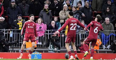 Florian Wirtz nets first goal for Liverpool in nervy win over bottom side Wolves