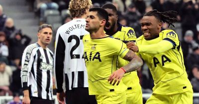 Bruno Guimaraes - Cristian Romero - Harvey Barnes - Anthony Gordon - Guglielmo Vicario - Lewis Hall - Pedro Porro - Kevin Danso - Cristian Romero is Tottenham’s hero as spectacular double denies Newcastle - breakingnews.ie