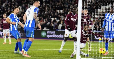 Danny Welbeck - London Stadium - Jarrod Bowen - Michael Salisbury - Bart Verbruggen - West Ham watch relegation lifeline slip away in entertaining draw with Brighton - breakingnews.ie