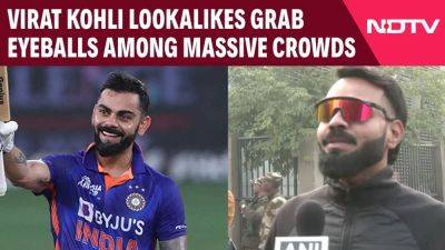 Virat Kohli Lookalikes Grab Eyeballs Among Massive Crowds - sports.ndtv.com - India