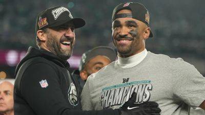 Nick Sirianni - Matt Slocum - James Jones - Eagles' Jalen Hurts addresses infamous 'straightjacket' comment directed at coach Nick Sirianni - foxnews.com - Washington - county Eagle