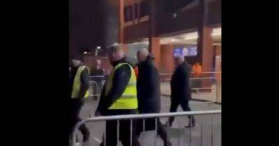 Philippe Clement harangued by Rangers rage crew as security moves in after he's hit with 3 vile insults
