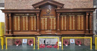 The cherished railway depot war memorial honouring workers who gave their lives - manchestereveningnews.co.uk - Britain - county Hall - county Centre - county Newton
