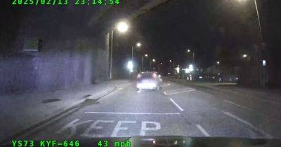 Dramatic footage shows moment police ram car after high-speed chase