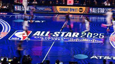 Golden State's colorful court joins other notable NBA All-Star floors - ESPN