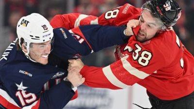 Mike Sullivan - Matthew Tkachuk - Brady Tkachuk - Brandon Hagel - M. Tkachuk, Hagel trade barbs ahead of USA-Canada 4 Nations final - ESPN - espn.com - Usa - Canada - county Bay