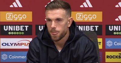 Jordan Henderson lets rip at reporter as Ajax captain kicks off over Monaco move question - dailyrecord.co.uk - Netherlands - Monaco - Jordan