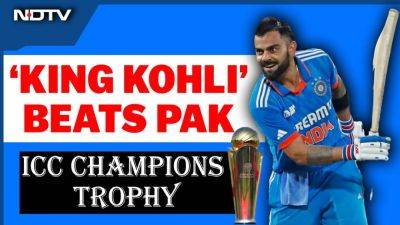 Champions Trophy 2025: Virat Kohli Lights It Up With 51st ODI Ton As India Thrash Pakistan - sports.ndtv.com - India - Pakistan