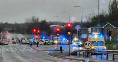 LIVE: East Lancs Road closed with major emergency response and air ambulance scrambled - updates - manchestereveningnews.co.uk - state Indiana - county Lane
