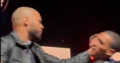 Eddie Hearn - Conor Benn - Chris Eubank-Junior - Nigel Benn - Chris Eubank Jr sparks mass brawl by throwing egg at hated rival Conor Benn in emotionally charged presser - dailyrecord.co.uk - Saudi Arabia