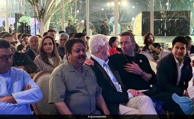 Chris Martin - Rajeev Shukla - "Didn't Know Who Chris Martin Was": Rajeev Shukla's On Viral Coldplay Picture - sports.ndtv.com - Britain - India