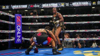 Versatile Claressa Shields become an undisputed three-weight world champion with victory over Danielle Perkins