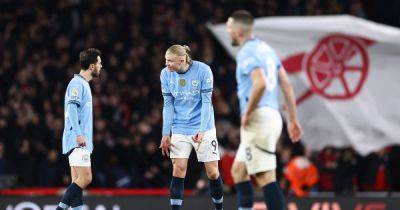 Erling Haaland treatment as he left the Emirates felt telling with sombre Man City forced to take Arsenal medicine