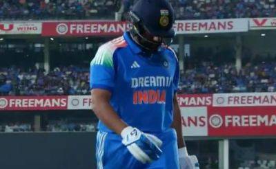 Watch: Rohit Sharma Devastated After 2 Off 7 Balls vs England In 1st ODI. Long Walk Back Paints Sorry Picture