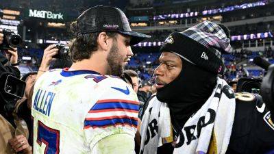 Josh Allen - Joe Burrow - Saquon Barkley - Kevin Oconnell - George Kittle - Josh Allen edges out Lamar Jackson for NFL MVP award - rte.ie - Usa - San Francisco - county Eagle - Los Angeles - state Minnesota - county Allen - county Buffalo - state Washington - county Daniels
