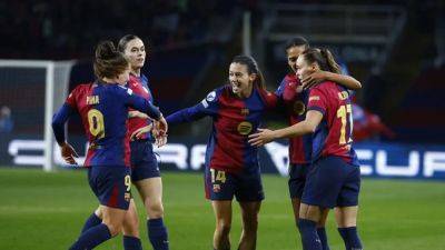 Barca face Wolfsburg in women's Champions League quarters, Chelsea draw Man City