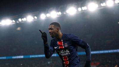 Paris St Germain - Denis Zakaria - Nuno Mendes - Luis Enrique - Dembele scores double as runaway leaders PSG thrash Monaco 4-1 - channelnewsasia.com - France - Monaco