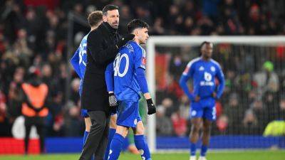 Ruud van Nistelrooy fumes at 'offside goal' decision as Leicester exited FA Cup late on at Manchester United