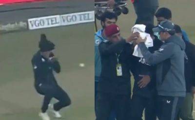 Video: New Zealand's Rachin Ravindra Suffers Serious Injury, Walks Off The Ground With Bleeding Head