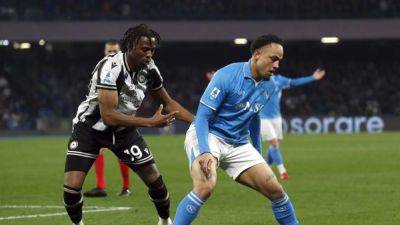 Scott Mactominay - Inter Milan - Alex Meret - Matteo Politano - Serie A leaders Napoli held at home by Udinese - channelnewsasia.com - Italy