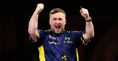 Luke Littler enjoying his darts as he takes his game to another level