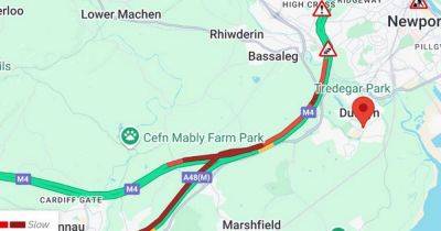 Two M4 lane closures caused long delays