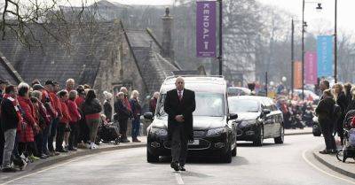 Town turns red as funeral held for 10-year-old Man United fan Poppy Atkinson