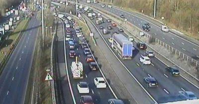 LIVE All traffic STOPPED on M67 following four-vehicle crash - updates