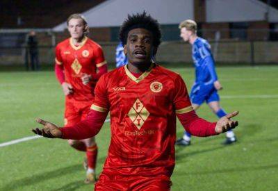 Whitstable Town 2 Hartpury University 0 match report: Sell-out Belmont attendance see Oystermen earn FA Vase semi-final first-leg advantage through goals from forward Nathan Jeche and stand-in skipper Finn O’Mara