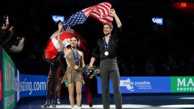 American ice dancers defeat Canadian rivals for championship as tensions between countries continue