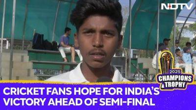 CT 2025: Cricket Fans Hope For India's Victory Ahead Of Semi-final Clash Against Australia