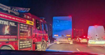 LIVE: M61 traffic updates as motorway closed due to coach fire