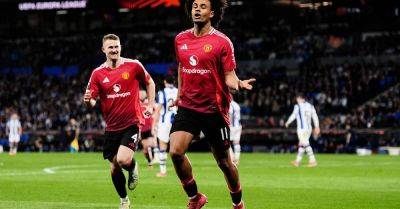 Joshua Zirkzee strike sees Man Utd draw with Real Sociedad