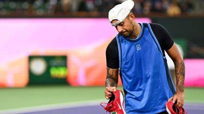Nick Kyrgios - Botic Van-De-Zandschulp - Kyrgios retires with injury at Indian Wells, unsure what's next - ESPN - espn.com - Usa - Australia - India