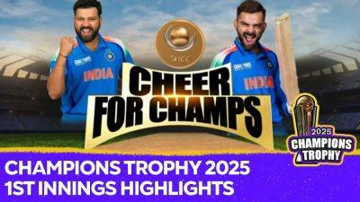 Daryl Mitchell - Michael Bracewell - Champions Trophy 2025 1st Innings Highlights | Kuldeep Yadav, Varun Chakravarthy Star With Ball - sports.ndtv.com - New Zealand - India
