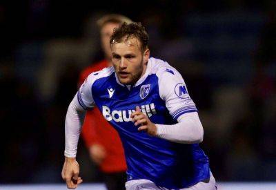 Gillingham striker Elliott Nevitt scored the opening goal at Chesterfield after netting against Salford City last Saturday
