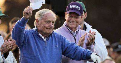 Rory Macilroy - Jack Nicklaus - Tiger Woods - Augusta National - Tom Watson - Gary Player - Bernhard Langer - Nick Faldo - Scottie Scheffler - Honorary starters Jack Nicklaus, Gary Player and Tom Watson kick off the Masters - breakingnews.ie