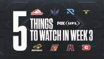 Luis Pérez - Williams - Five things to watch for in Week 3 of the 2025 UFL season - foxnews.com - state Michigan - county St. Louis