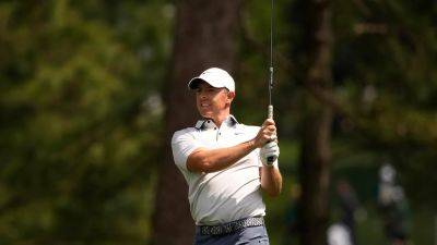 Rory McIlroy chips in eagle, Bryson DeChambeau sinks deep birdie to start Masters third round with fireworks