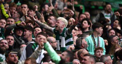 Brendan Rodgers - Ally Maccoist - Greg Taylor - Stephen Mulhern - Gordon Ashley - Kenny Wilson - Celtic diehards have a title party anyway as Rangers claim sees Ally McCoist suffer uncompromising Hotline pasting - dailyrecord.co.uk - county Wilson - county Moffat