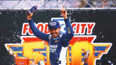 Kyle Larson - Joey Logano - Denny Hamlin - Chase Briscoe - Ryan Blaney - Hendrick Motorsports - Ty Gibbs - Kyle Larson claims emotional Cup victory at Bristol: 'That was for Jon' - foxnews.com
