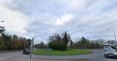 Collision closed road at Welsh town's roundabout - walesonline.co.uk