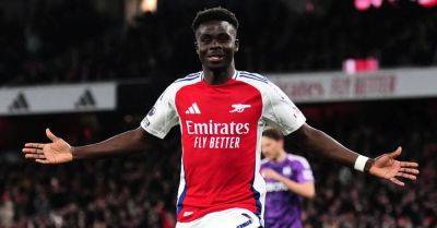 Bukayo Saka scores on his comeback from injury as Arsenal beat Fulham