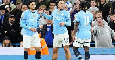 Jack Grealish and Omar Marmoush on target as Manchester City ease past Leicester